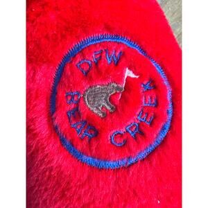 Vintage Bear Creek Golf Club Course Dallas Texas Head Cover DFW 3 Wood GUC